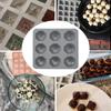 9 Cavity Diamond Silicone Cake Mold DIY Mousse Baking Pan for Dessert Grey