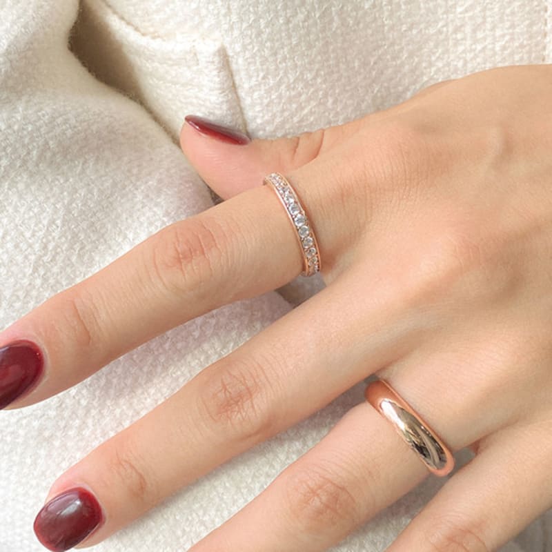 MAYBETOI 14k Macaron Gomaru Ring