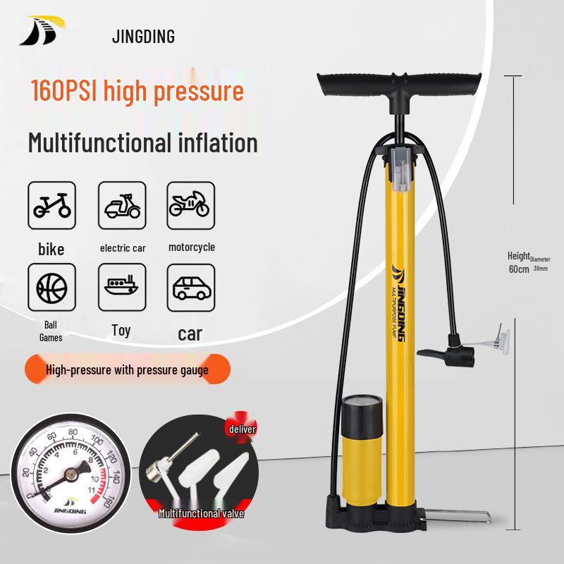 Jingding Portable Electric High-Pressure Pump for Bicycles and Cars