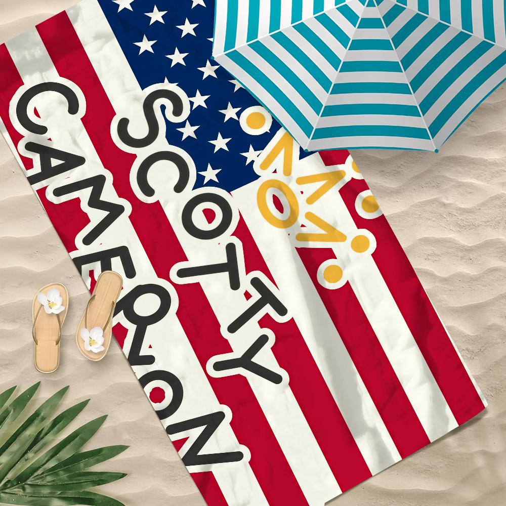 Fashion Print S-Scotty C-Cameron Towel Beach Towel Oversized Quick Dry Towel Absorbent Soft Swim Beachtowels For Men Women