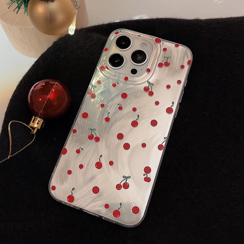 Art Red Dot Cherry Case for iPhone 17 iPhone 17 Pro Max