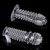 Silicone Spike Dotted Ribbed Clear Condom Penis Extension Sleeve Adult Sex Toy