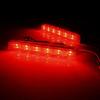 2x LED Rear Bumper Reflector Brake Lights Red For 12-17 Toyota Prius V, Scion tC