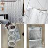 Thickened European Peva Waterproof Bathroom Curtain With Geometric Abstract Design For Shower Privacy And Decor
