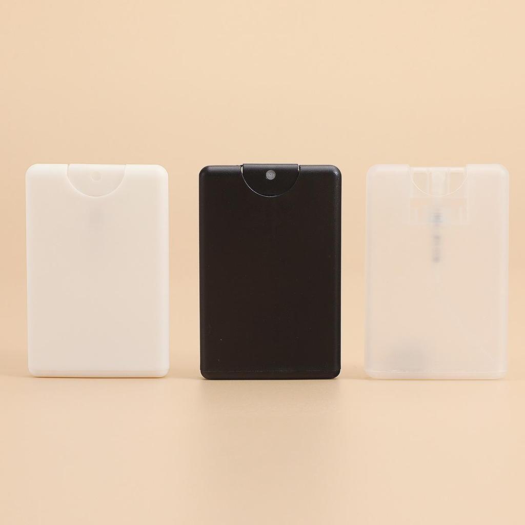20ml Portable Card-Style Spray Bottle: Refillable Perfume or Disinfectant Container