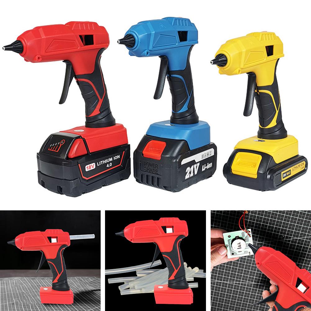 100W Cordless Hot Glue Gun with 5PCS Glue Sticks Full Size Hot Glue Gun Hot Melt Glue Gun for Arts Crafts DIY School Home Repair