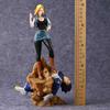 Android 18 Villain AttackAttack Vegeta Dragon BallZ The Fourth Form SSj3 9.84Inch/25cm Can move PVC Beautiful girl Figure Toys