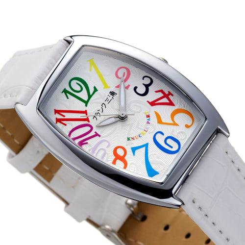 Frank Miura Reissue Watch, One of Japan's Four Major Brands, Unit Zero Quartz Watch, Women's (Rainbow White)