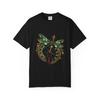 Secondsplit Art Nouveau Dragonfly T-Shirt Black Front Print Comfort Colors 1717