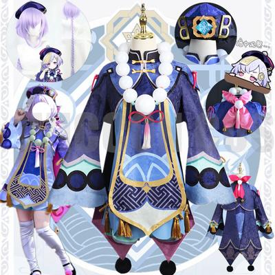 Παιχνίδι Project Qiqi Cosplay Πλήρης περούκα με στολή Παπούτσια καπέλο αποκριάτικη Χριστουγεννιάτικη στολή Zombie Kids Dress