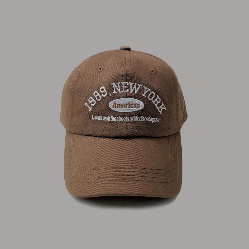 Retro Letter Embroidery Baseball Cap for Men and Women Curved Brim Hat Summer Outdoor Soft Top Caps Casual Snapback Sun Hats