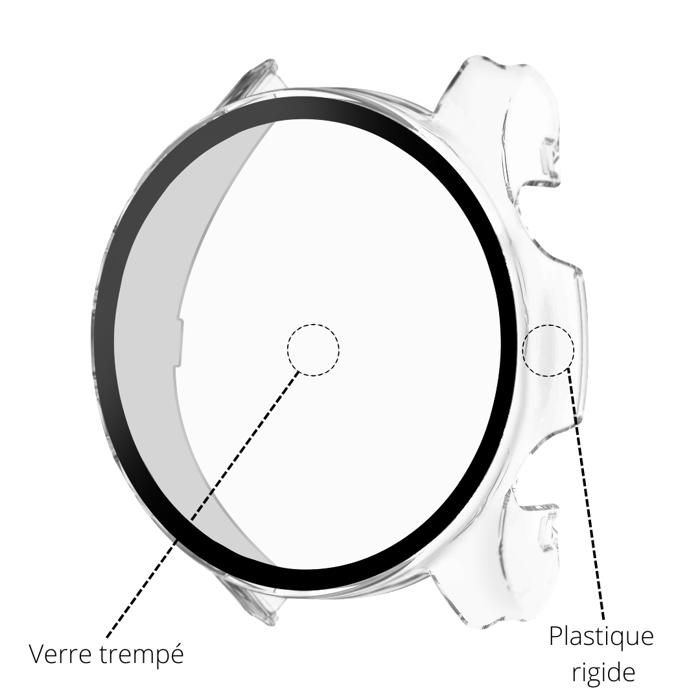 Coque compatible Coros Pace 4 - Protection rigide montre connectée étui transparent écran verre trempé Phonillico®
