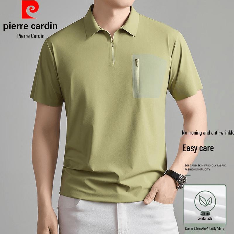 Pierre Cardin Men s Summer Quick-Dry Half-Zip Polo Shirt XL