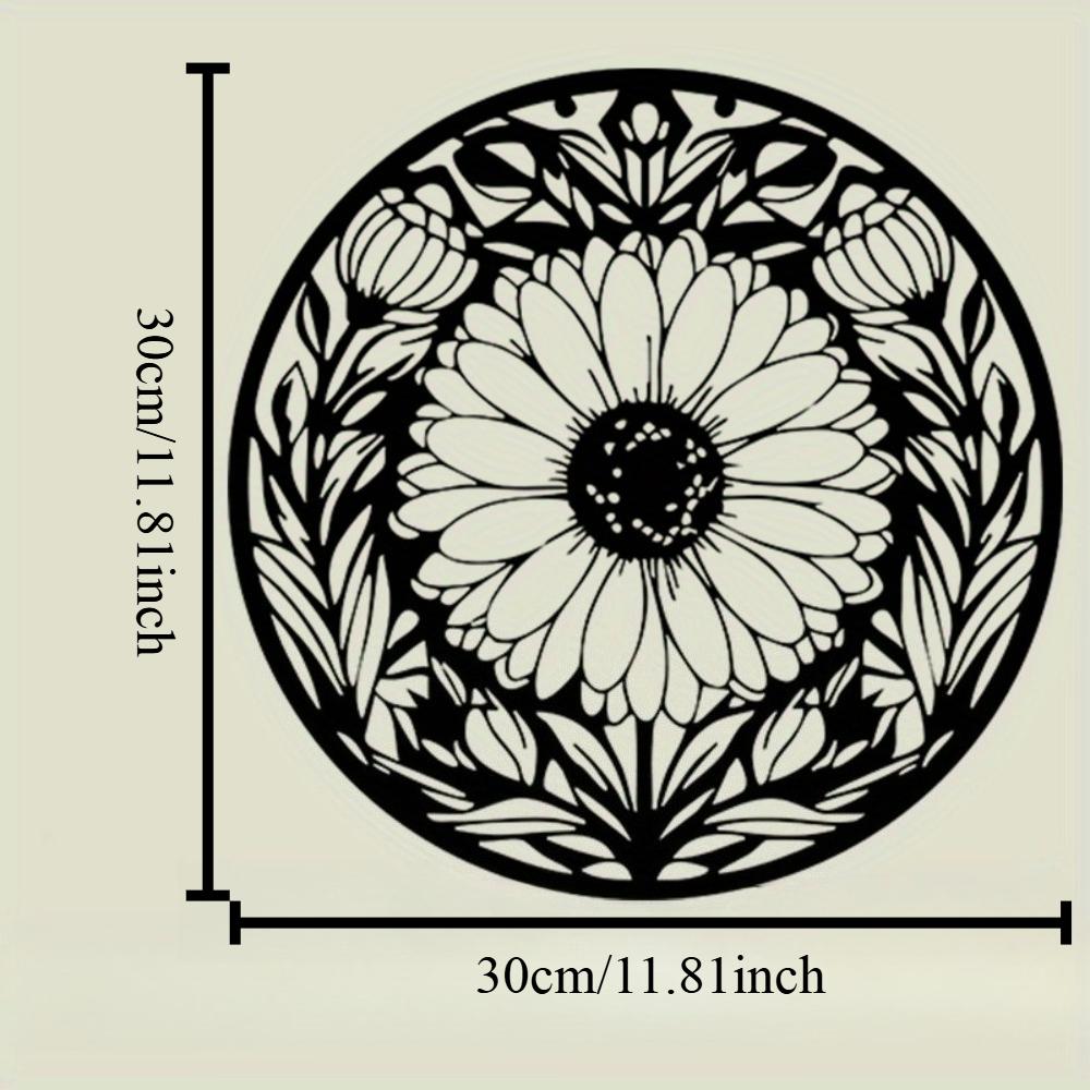 Vintage Sunflower Iron Wall Art Outdoor Indoor Garden Decor