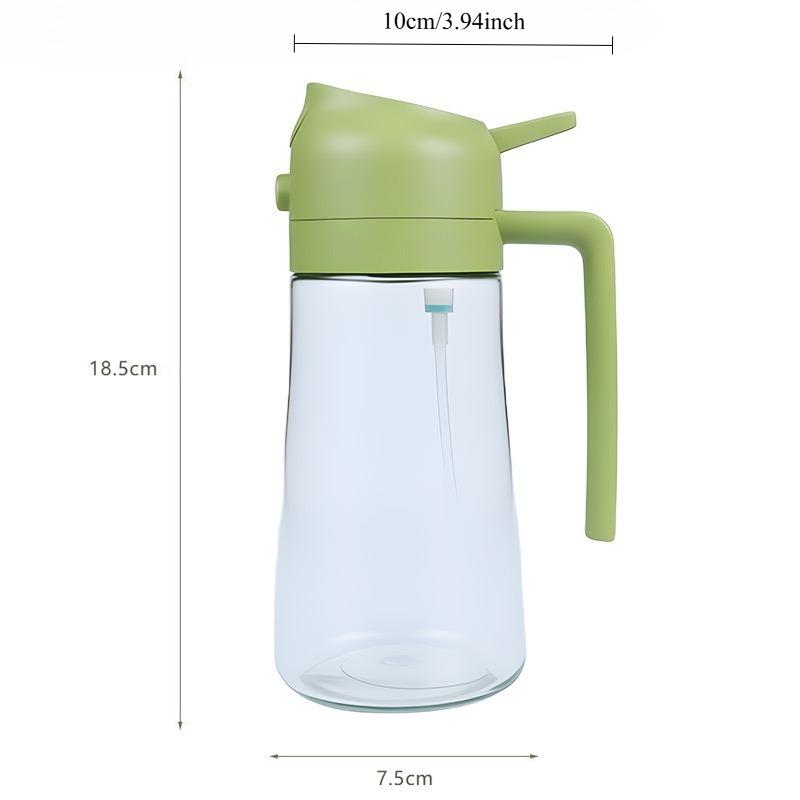 Láhev na olej ve spreji 2 v 1 a nalévač s přesným ovládáním - Přenosný kuchyňský dávkovač oleje na vaření, salát, pečení, grilování