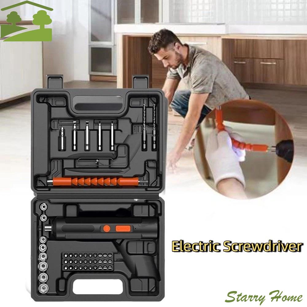 USB Rechargeable Cordless Electric Screwdriver Lithium Battery Lightweight Electric Drill Driver Precision Electric Driver
