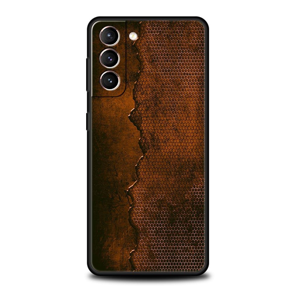 Vintage Industrial Style Rusty Phone Case Cover for Samsung Galaxy S25 S24 S23 S22 S20 S21 FE Ultra S25Edge S10 Plus 5G Soft TPU