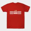 Men Black Print T-shirt Brock Hard No-Cut Transfer Paper Print Cotton Tshirt