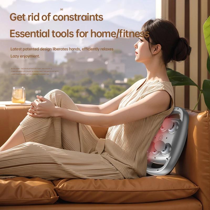 Sechs-Kopf Faszienpistole Muskelmassagegerät Pistole Hochfrequenz Rücken Taille Massagegerät Körper Schulter Professionelle Faszienmassagepistole