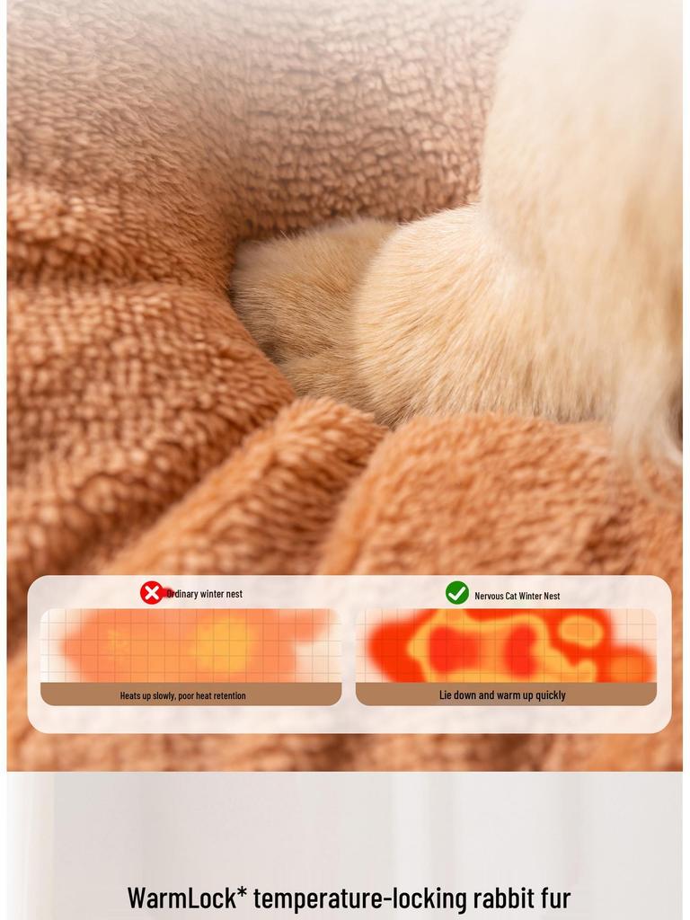 Autumn & Winter Deep Sleep Pet Bed for Large Dogs & Cats