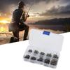 500PCS 10 Sizes Carp Fishing Hooks High Carbon Steel Fly Fishing Hooks  Trout Fishing