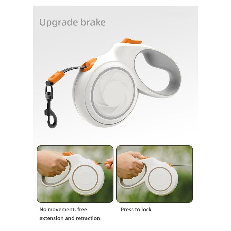 Durable Adjustable 5M 30Kg Retractable Dog Leash Roulette Design For Small Or Large Dogs Walking Rope Chain Accessory