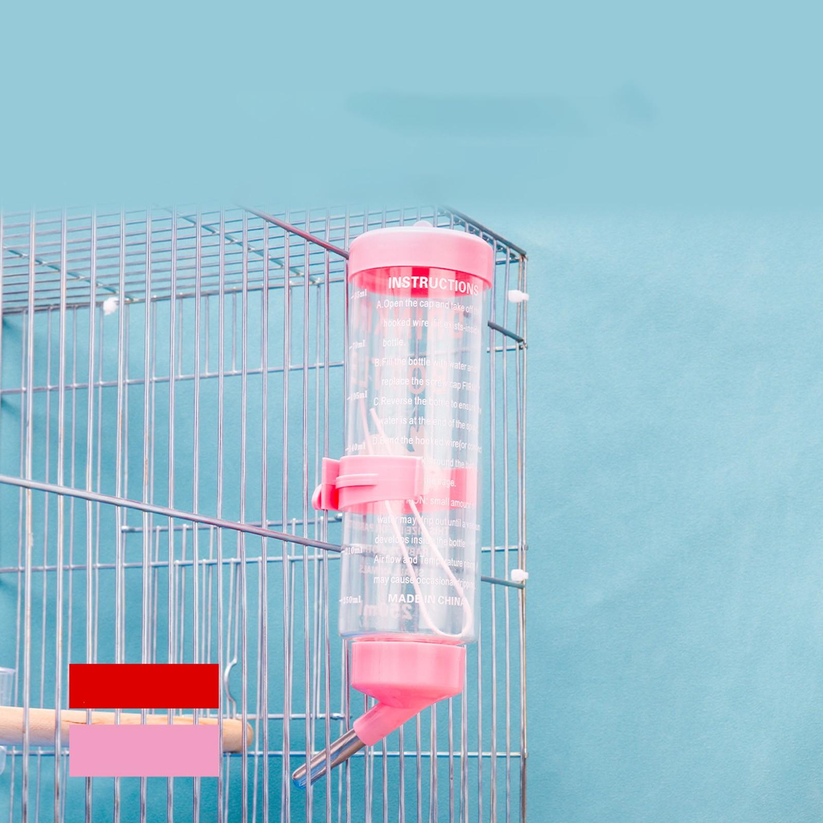 

Бутылка для воды для домашних животных, автоматическая бутылка для воды из нержавеющей стали, 250 мл для домашних животных, кролик, хомяк One Size