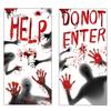 Clear Halloween Window Clings Blood Stickers, Patterns Waterproof And Scratch-Resistant PVC Decals, Removable Stickers for Home Living Room