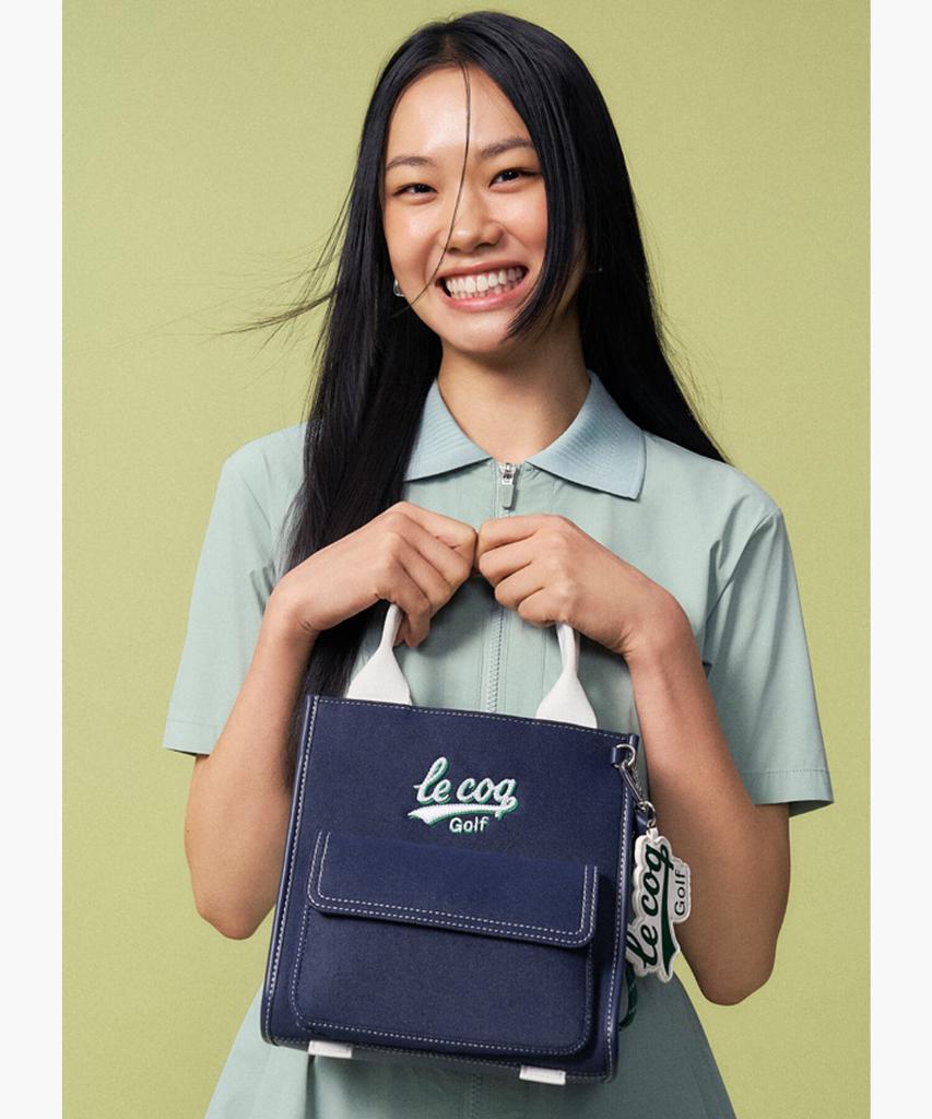 Lecoq Golf Women'S Pocket Mini Tote Bag (Keyring Set) _Navy Gr122Lbg36