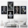 David Sculpture Lion  Marcus Aurelius Sculpture Lady Justice Posters Canvas Painting Print Wall Art Aesthetic Home Decor Cuadros