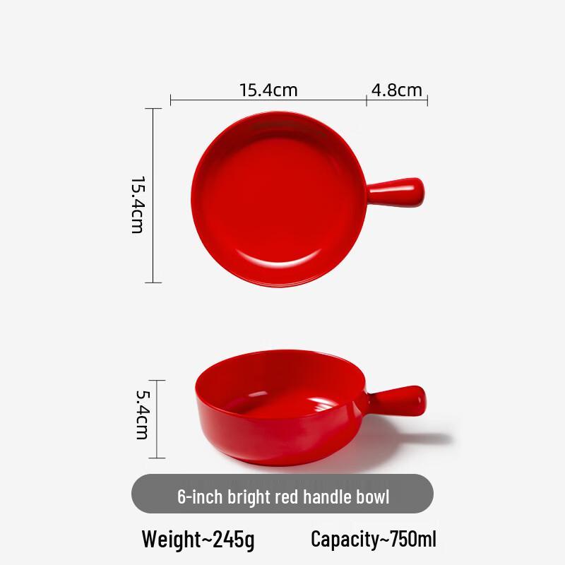 ZISIZ Japanese Style Ceramic Handle Bowl
