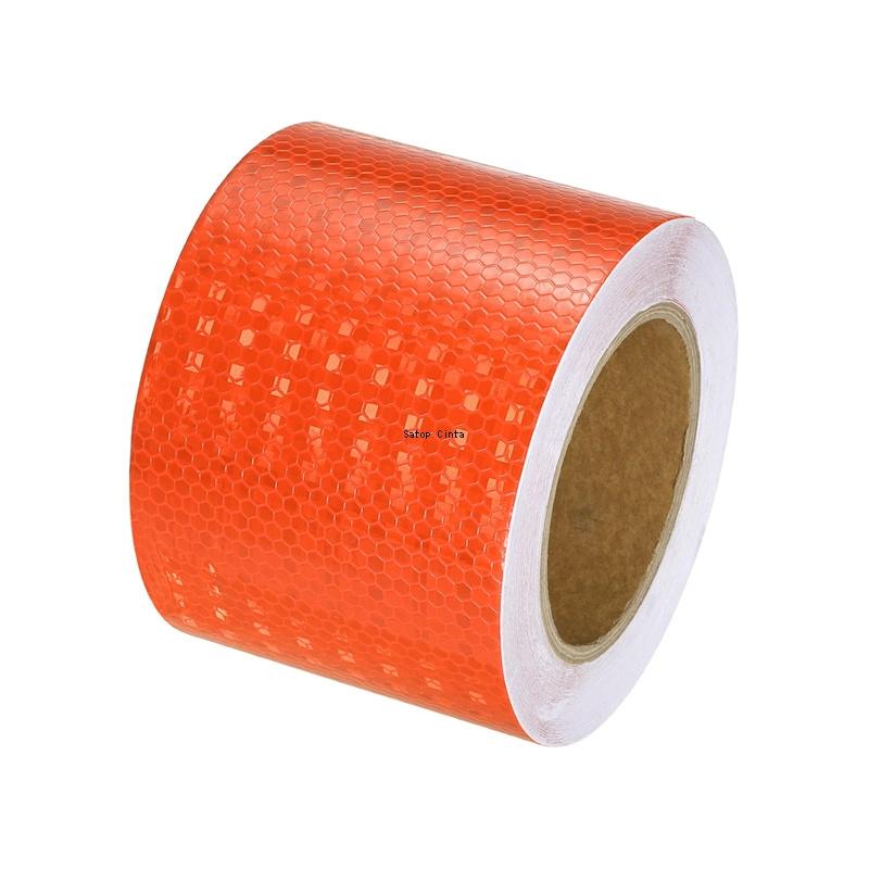 Waterproof Reflective Tape 4inch*16FT Shiny White Red Orange Yellow Adhesive Warning Reflector Safety Sticker For Motorcycle Car