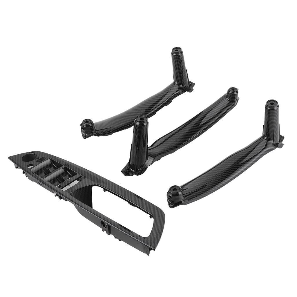 Carbon Fiber Style Interior Door Handle Trim Decorative Cover Fit for X5 X6 E70 E71 2007?2013
