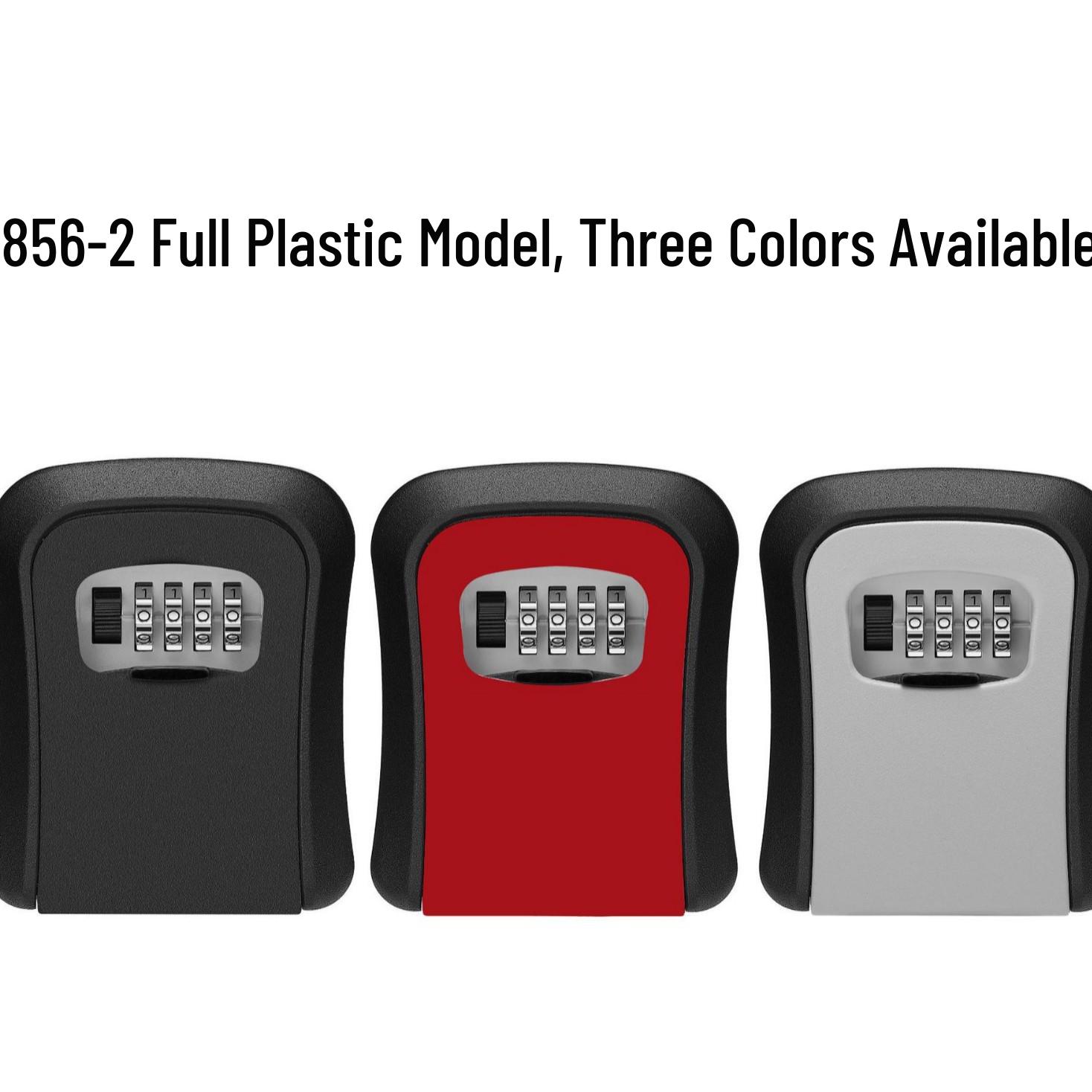 Wall-Mounted CH-851 Key Box: 4-Position Password Key Organizer for Home, B&B, and Construction Sites