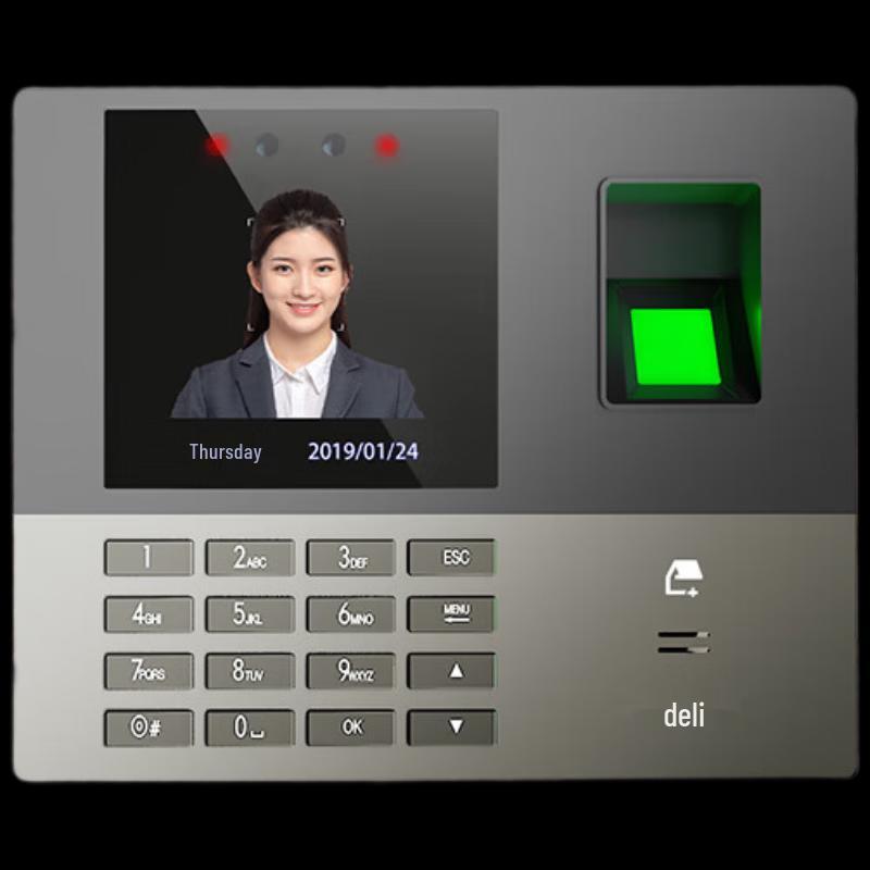 

Deli Smart Cloud Face & Fingerprint Time Clock CN plug (adapter included)