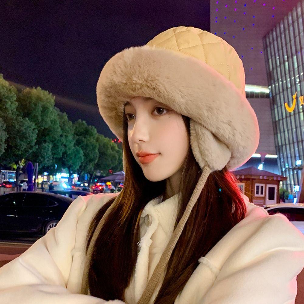 Soft Ear Protection Hat Keep Warm Fisherman Cap Outdoor Women Winter Hat Autumn Winter