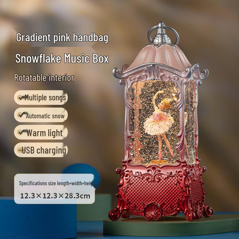 Rotating Crystal Ball Music Box - Ballet Princess Gift for Little Girls' Birthdays