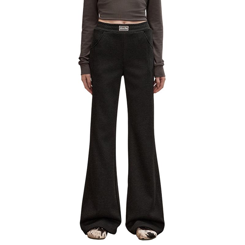 

UNIFREE American Retro High-Waist Bootcut Casual Pants L