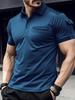 Men's Summer Short Sleeve Muscle Pocket Polo Shirt - Sports Casual