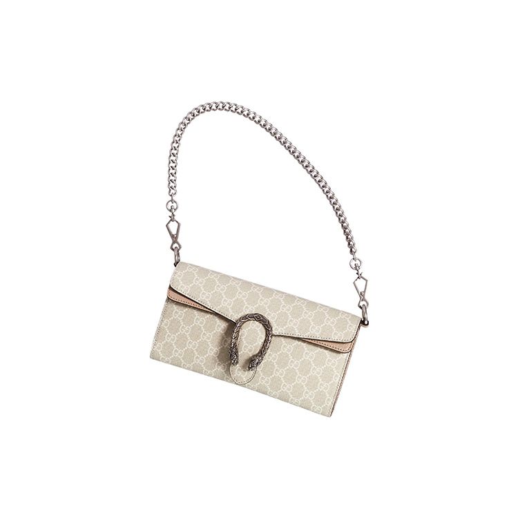 Gucci Dionysus Antique Silver Tiger Head Closure Canvas Crossbody Shoulder Bag Women Bags 731782-UULAK-9682