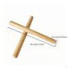 Rhythm Percussion Sticks Rounded Ends Wooden Wood for Beat Keeping