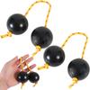 SHINENISM Patica (Asalato) Percussion Instrument, Shaker, Folk Instrument, Set of 2, Patica Maracas, Percussion, Hobby (Black)