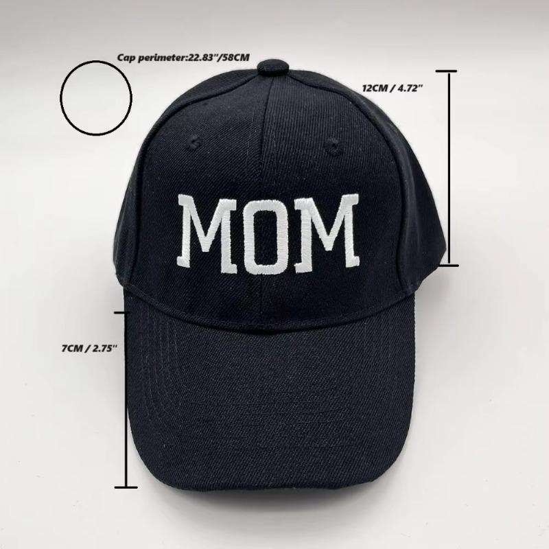 DAD MOM Embroidered Baseball Hat Men's and Women's Retro Vintage Fashion Couple Hat Hip Hop Hat
