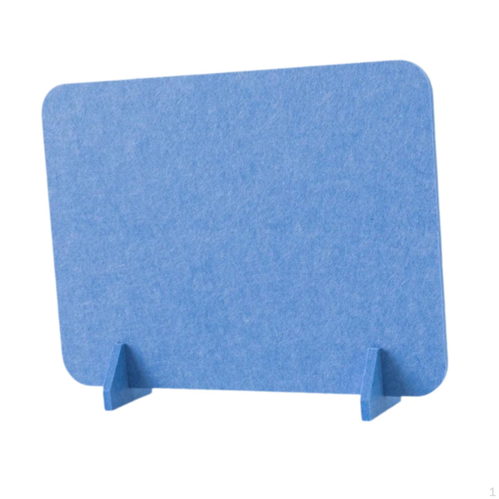 Акустический разделитель стола перегородка панель конфиденциальности с опорными ножками для ресепшена синий 830₽