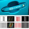 AABIW1 4PC Car Door Handle Decorative Sticker Vinyl Decal For Kia Sportage Rio Sorento Soul Ceed Forte Cadenza Cerato K1 K2 K3 K5 K6 K9