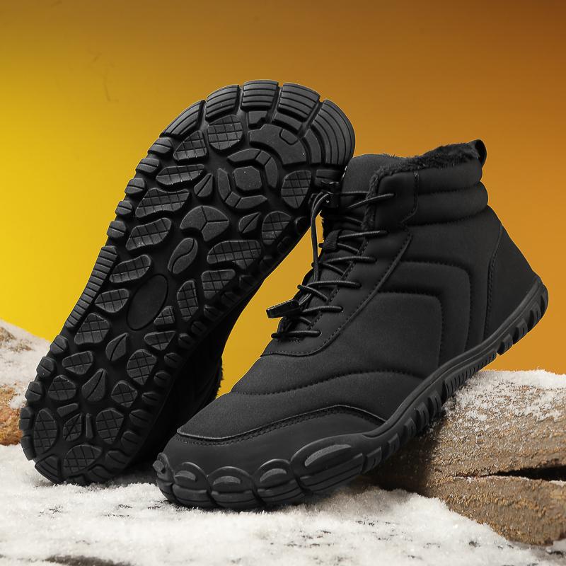 2025 Winter Trekking Schneestiefel Wasserdicht Warm Fellgefüttert Schneestiefel Barfußstiefel Outdoor Stiefeletten Herren Damen Wanderstiefel