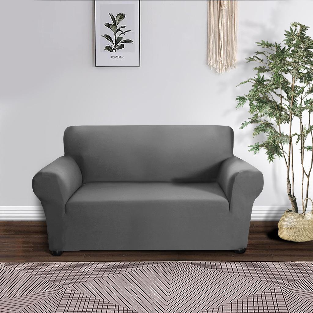 

Комбинированный чехол для дивана из молочного шелка, однотонный простой чехол для одного дивана, универсальное полотенце для дивана, доступны четыре сезона 90-140cm