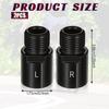 Bike Pedal Extenders, Black Steel Bicycle Pedal Adapter Extended Fit 9/16 inch Spindle Pedals Bike, Extend by 20mm/0.79in Threaded Pedal, 1 Pair,