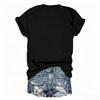 Women's Casual Letter Print Short Sleeve T-Shirt for Everyday Wear