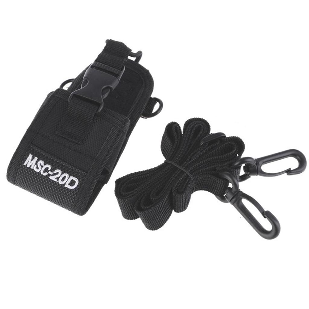 Walkie Talkie Nylon Belt Bag for UV-5R BF-888S Two Way Radio Holder Holster with Adjustable Detachable Shoulder Strap
